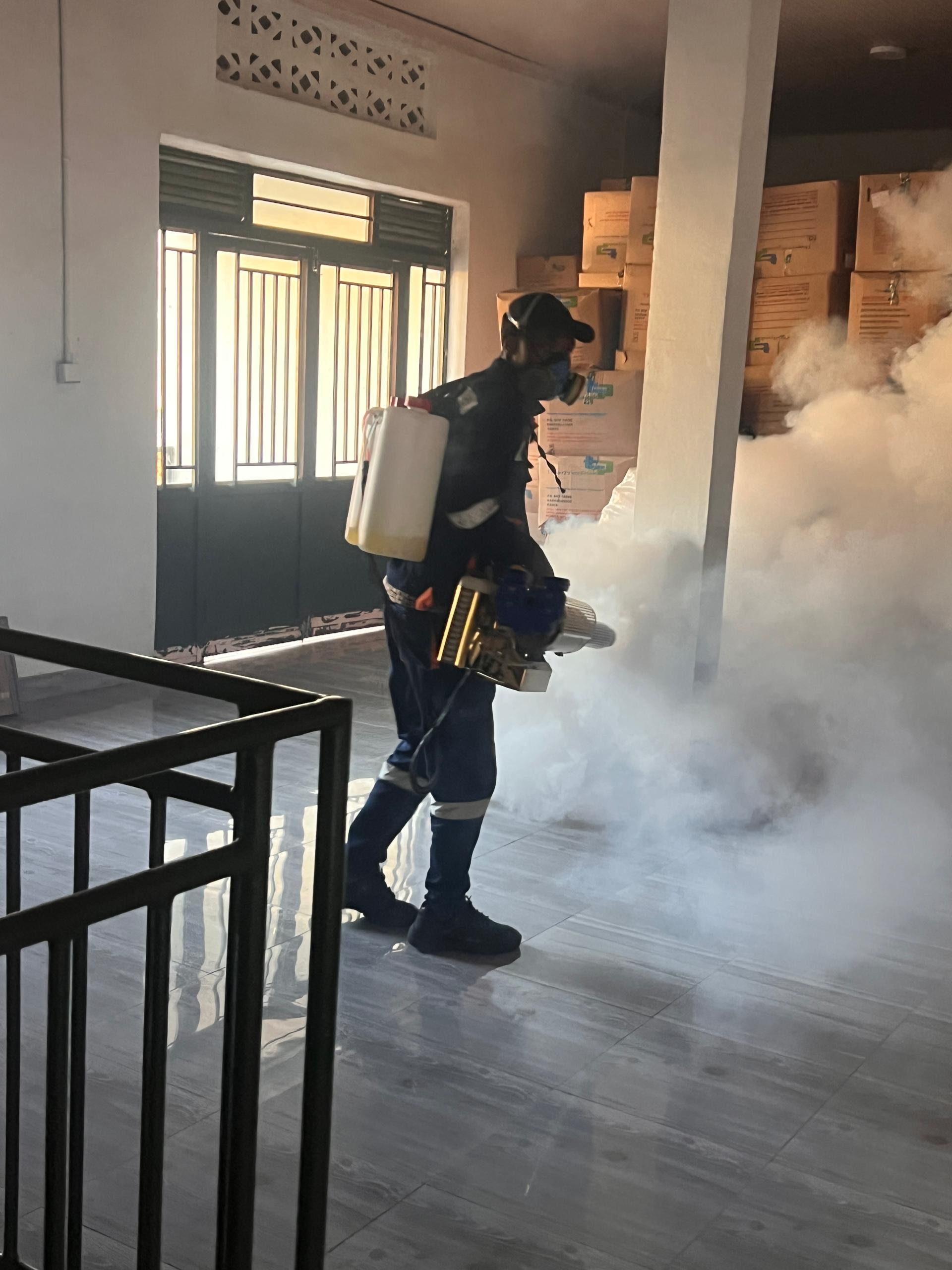 Storage area fogging